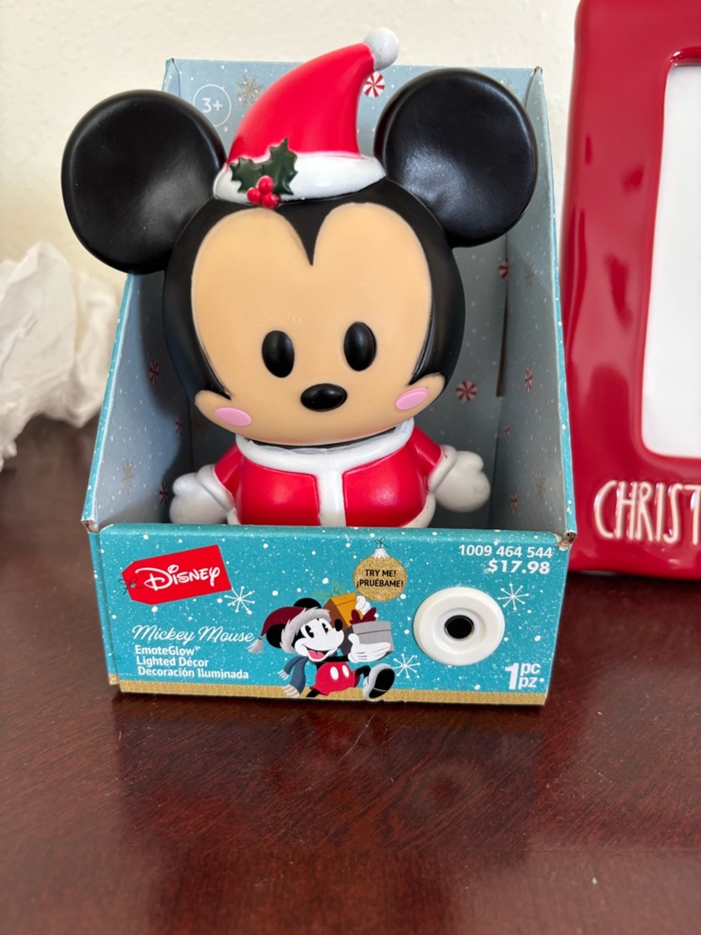 Disney Mickey Mouse Red & Black Holiday Light-Up Musical Figure